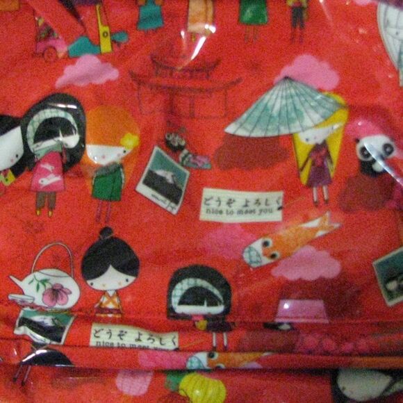 NWOT Paperchase Vinyl Pattern Backpack - Picture 14 of 16